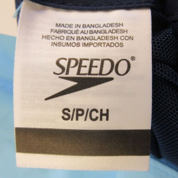 SPEEDO Colorblock Volley Swim Shorts Sz S (30-32) Blue Stripe Trunk Swimsuit NWT - Picture 7 of 11